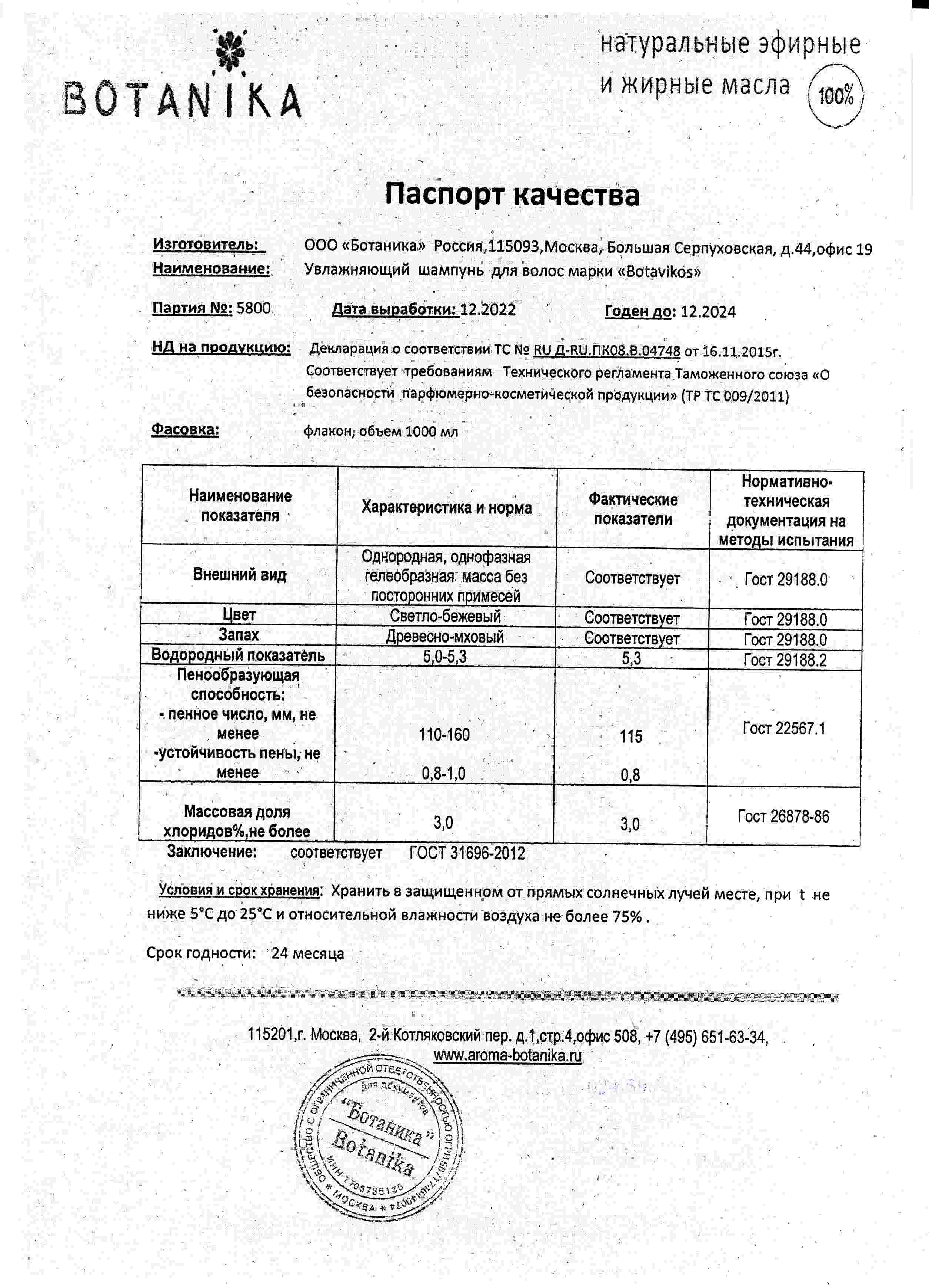Паспорт №122022